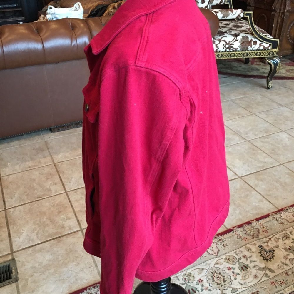 RED DENIM Jacket!  - Picture 3 of 13